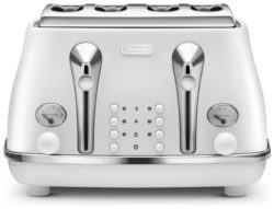 De'Longhi - Elements Four Slice Toaster - White